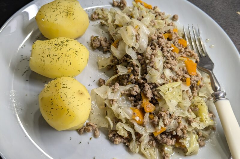 Kapsa-hakklihahautis + keedukartul